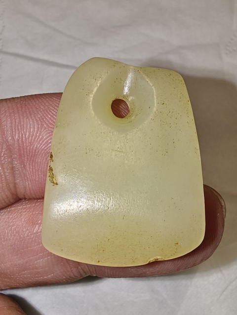 古玩玉器仿古玉斧真品鑒賞圖