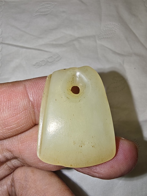 古玩玉器仿古玉斧真品鑒賞圖