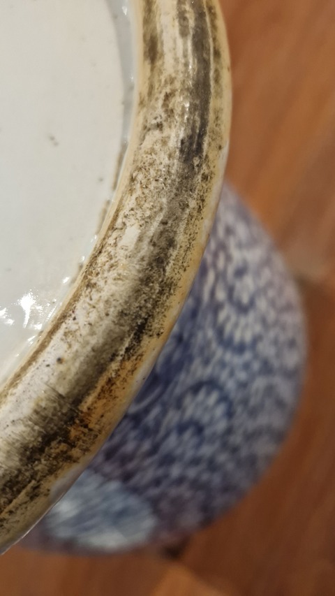 古玩陶瓷纏枝花囍字紋將軍罐真品鑒賞圖