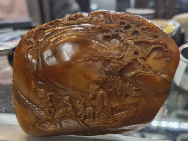 古玩雜項壽山石擺件真品鑒賞圖