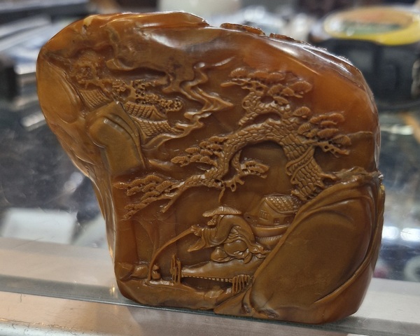 古玩雜項壽山石擺件真品鑒賞圖