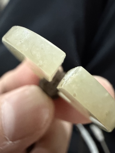 古玩玉器岫玉玉玦真品鑒賞圖