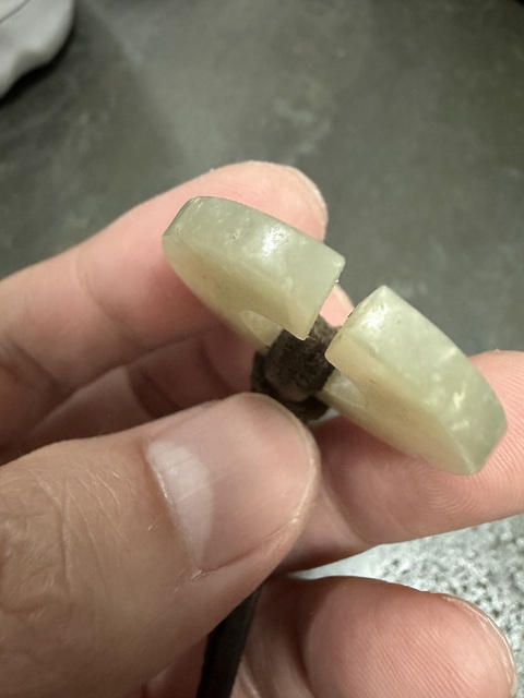 古玩玉器和田玉雕“素紋玦”真品鑒賞圖