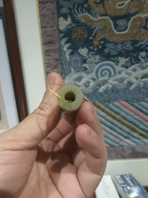 古玩玉器和田玉雕“虺龍紋勒”真品鑒賞圖