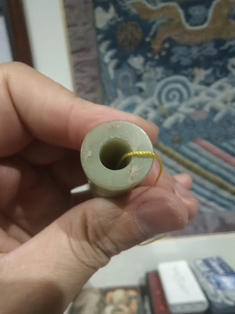 古玩玉器和田玉雕“虺龍紋勒”真品鑒賞圖