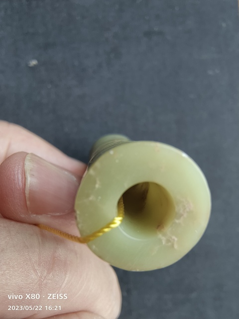 古玩玉器和田玉雕“虺龍紋勒”真品鑒賞圖