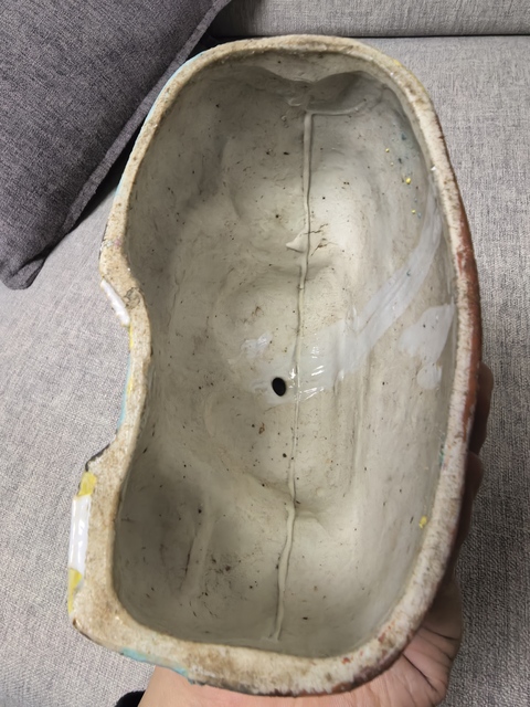 古玩陶瓷粉彩彌勒真品鑒賞圖