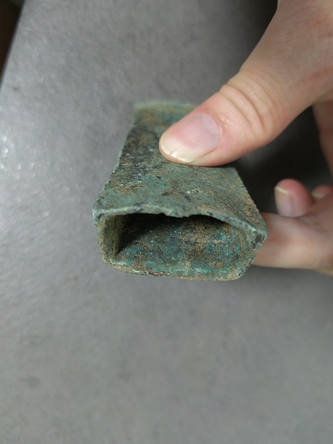 古玩銅器青銅斧真品鑒賞圖