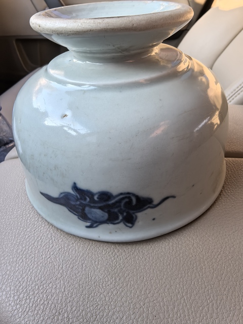 古玩陶瓷青花高足碗真品鑒賞圖