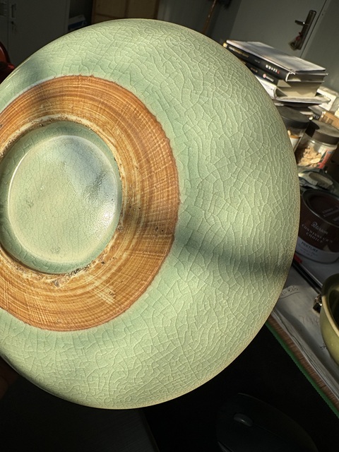 古玩陶瓷青釉臥足盤拍賣，當前價格18866元