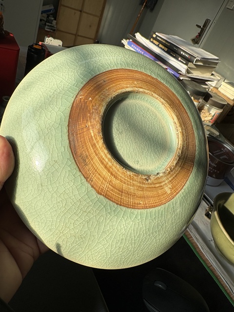 古玩陶瓷青釉臥足盤拍賣，當前價格18866元