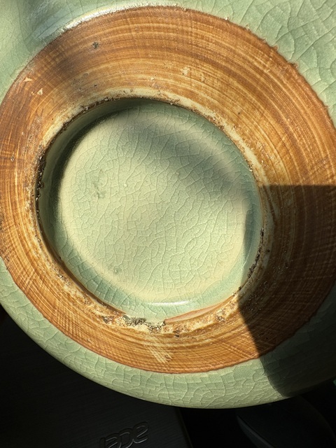 古玩陶瓷青釉臥足盤拍賣，當前價格18866元