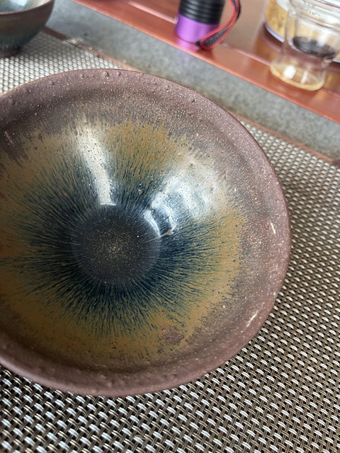 古玩陶瓷南宋建窯兔毫盞真品鑒賞圖