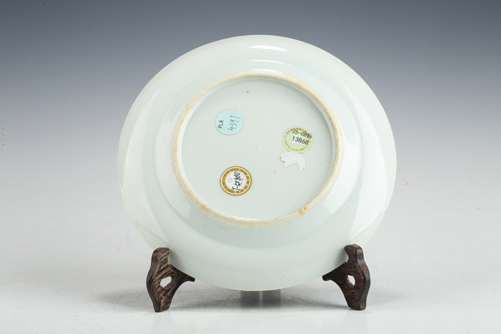 古玩陶瓷清晚·青花雙龍趕珠紋盤真品鑒賞圖