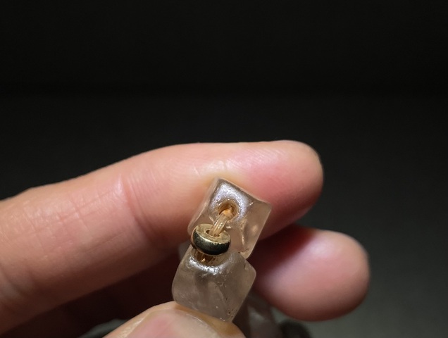 古玩玉器清代.天然水晶珠串拍賣，當前價格500元