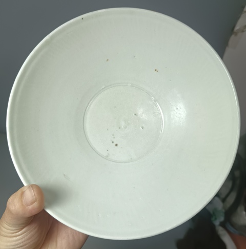 古玩陶瓷北宋景德鎮仿邢窯白釉唇口碗拍賣，當前價格1500元