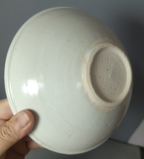 古玩陶瓷北宋景德鎮仿邢窯白釉唇口碗拍賣，當前價格1500元