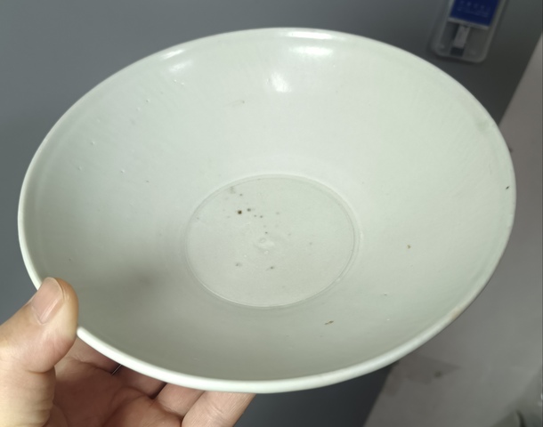 古玩陶瓷北宋景德鎮仿邢窯白釉唇口碗拍賣，當前價格1500元