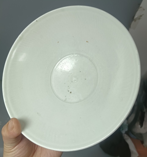 古玩陶瓷北宋景德鎮仿邢窯白釉唇口碗拍賣，當前價格1500元