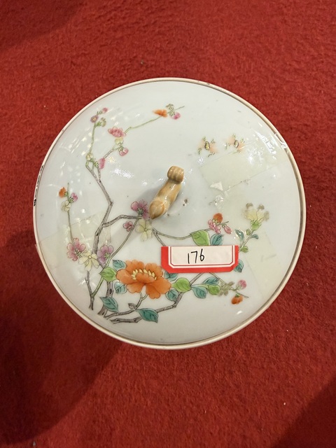 古玩陶瓷粉彩四系高樁暖鍋真品鑒賞圖