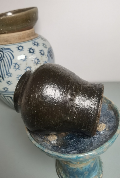 古玩陶瓷黑釉罐真品鑒賞圖