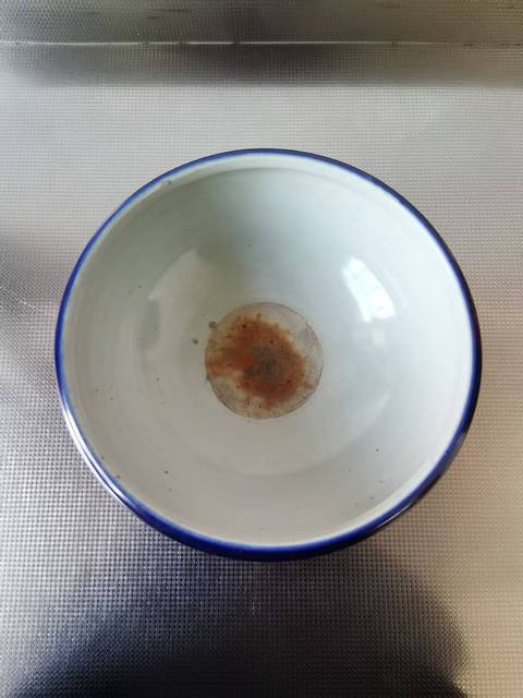 古玩陶瓷清中期祭藍釉三足爐真品鑒賞圖