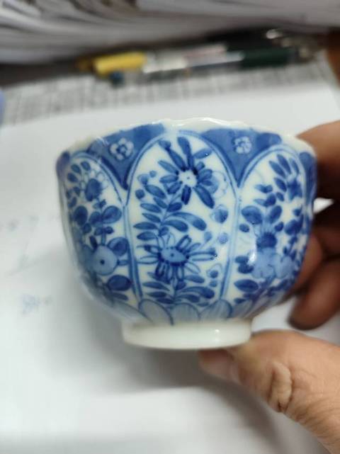 古玩陶瓷青花杯拍賣，當前價格2200元