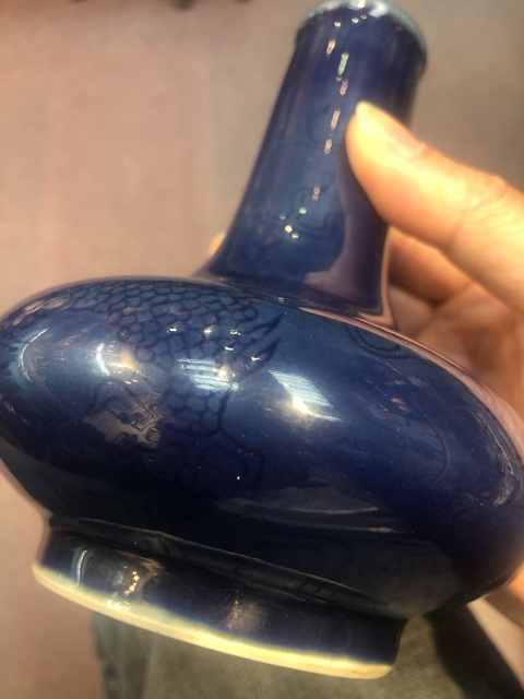 古玩陶瓷霽藍釉刻花龍紋荸薺瓶16/12/2026拍賣，當前價格38000元