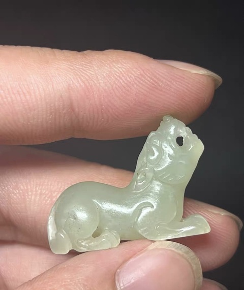 古玩玉器玉獸真品鑒賞圖