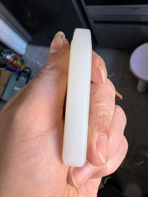 古玩玉器現(xiàn)代新疆和田料玉牌真品鑒賞圖