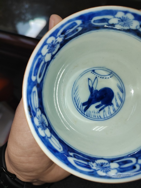 古玩陶瓷青花杯真品鑒賞圖