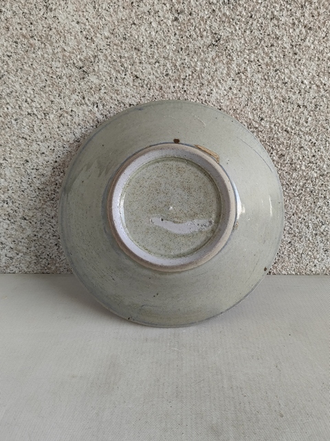 古玩陶瓷清中期魚紋青花盤拍賣，當(dāng)前價(jià)格580元