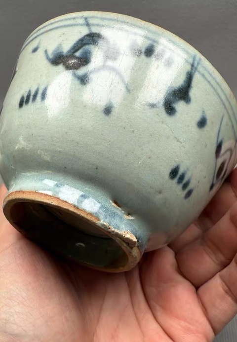 古玩陶瓷魚(yú)藻紋杯真品鑒賞圖