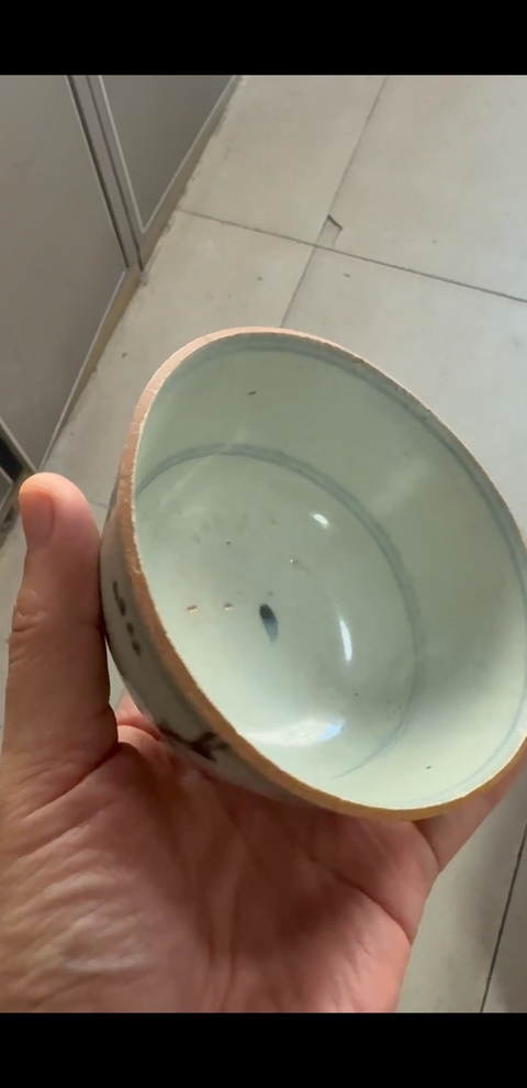 古玩陶瓷魚(yú)藻紋杯真品鑒賞圖