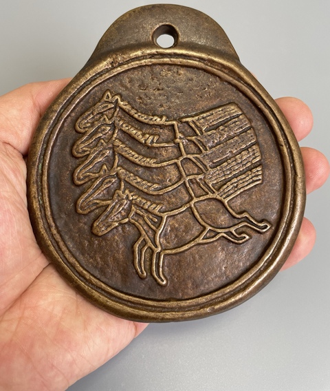 古玩銅器銅馬牌真品鑒賞圖