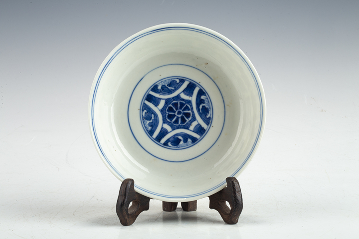 古玩陶瓷清晚·青花三多紋蓋碗拍賣，當前價格774元