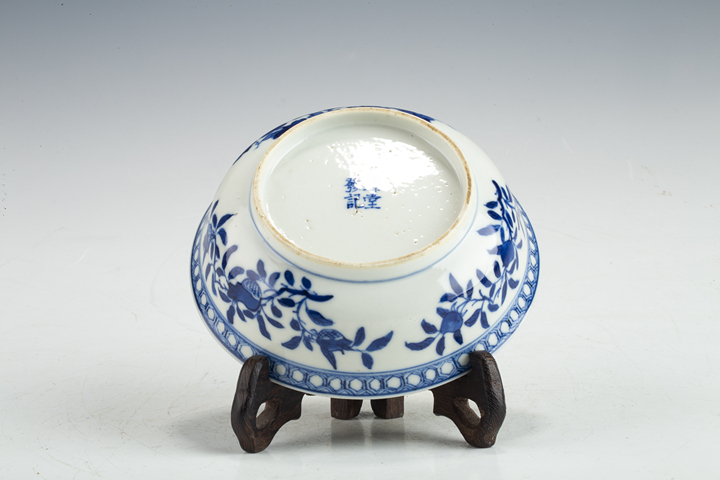 古玩陶瓷清晚·青花三多紋蓋碗拍賣，當前價格774元