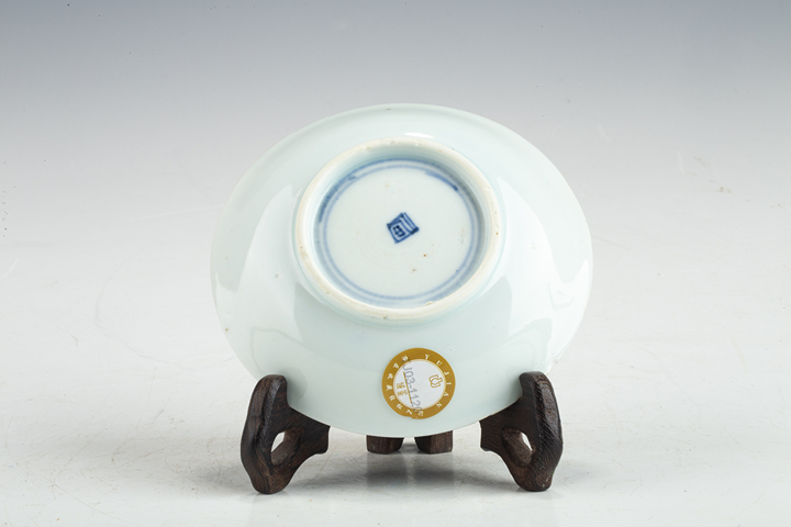 古玩陶瓷清晚·青花山水紋碟拍賣，當(dāng)前價格188元