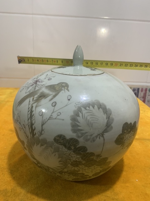 古玩陶瓷西瓜罐真品鑒賞圖