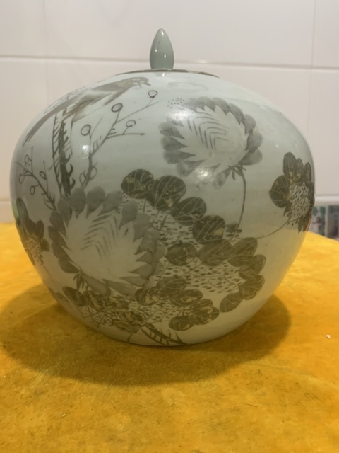 古玩陶瓷西瓜罐真品鑒賞圖