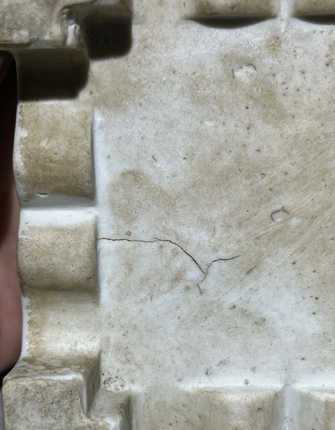 古玩陶瓷青花五福捧壽紋鼎式爐真品鑒賞圖