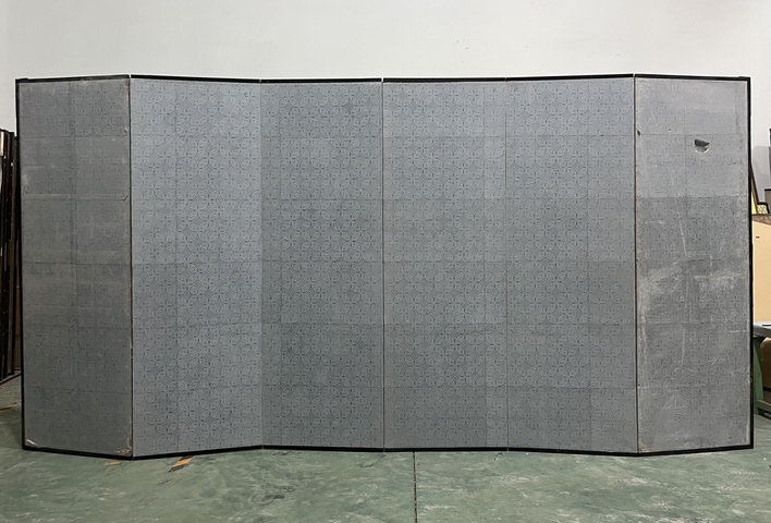 古玩字畫和合生萬福六屏真品鑒賞圖