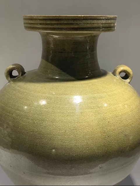 古玩陶瓷雙系盤(pán)口瓶真品鑒賞圖