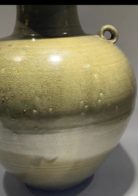 古玩陶瓷雙系盤(pán)口瓶真品鑒賞圖