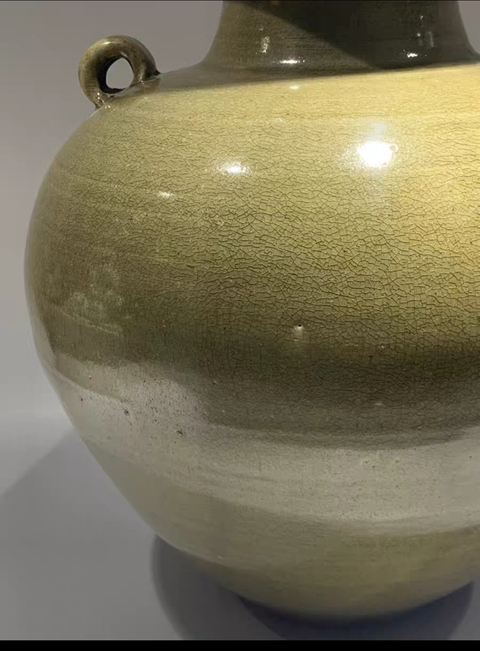 古玩陶瓷雙系盤(pán)口瓶真品鑒賞圖