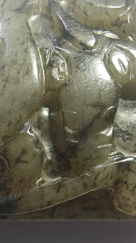 古玩玉器和田玉雕“螭龍紋帶扣”拍賣，當(dāng)前價(jià)格15800元