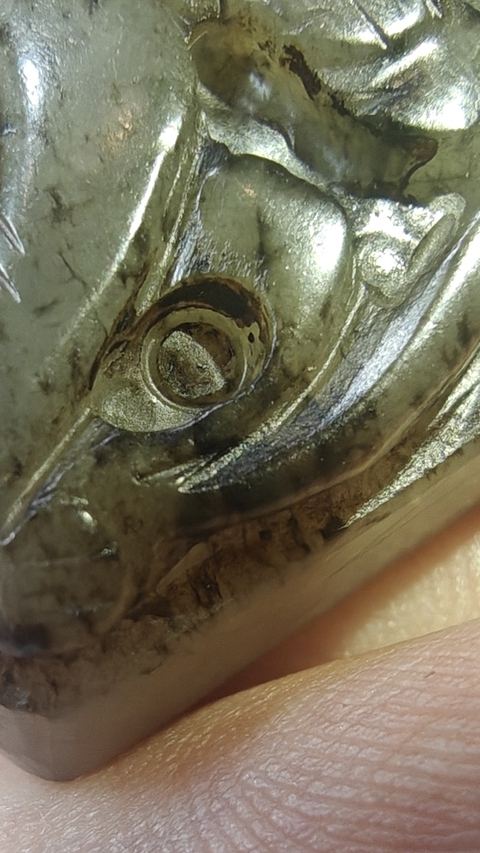 古玩玉器和田玉雕“螭龍紋帶扣”拍賣，當(dāng)前價(jià)格15800元