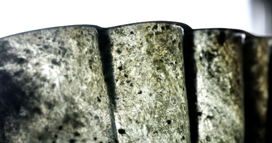 古玩玉器天然翡翠海棠洗真品鑒賞圖