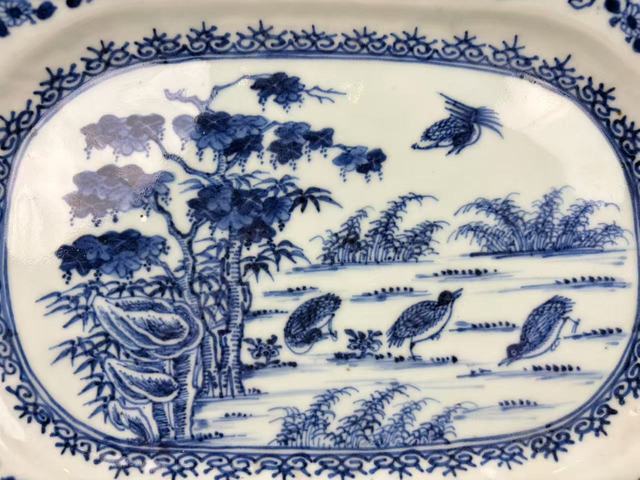 古玩陶瓷清乾隆.青花安居樂業大盤拍賣，當前價格897元