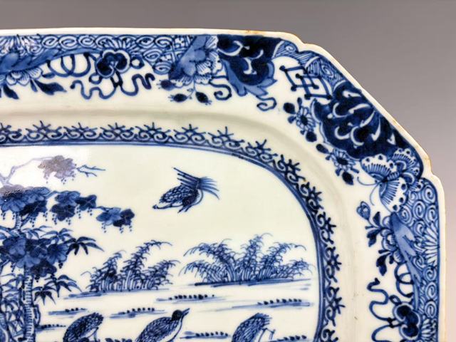 古玩陶瓷清乾隆.青花安居樂業大盤拍賣，當前價格897元